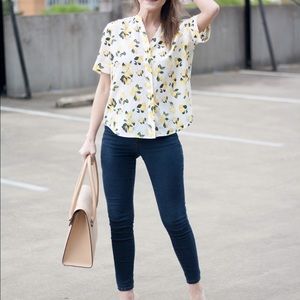 Dalia plus size lemon top